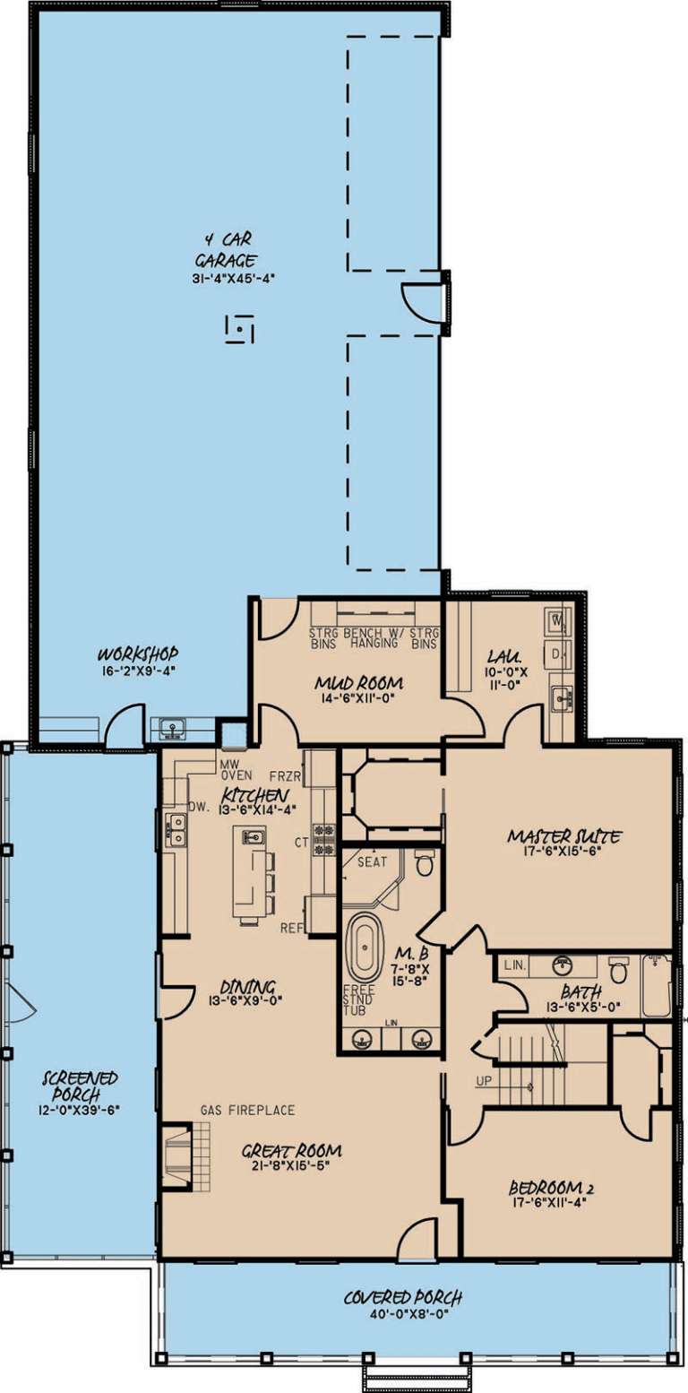 House Plan House Plan #18895 Drawing 1