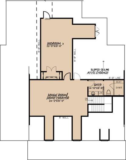 Second Floor for House Plan #8318-00063