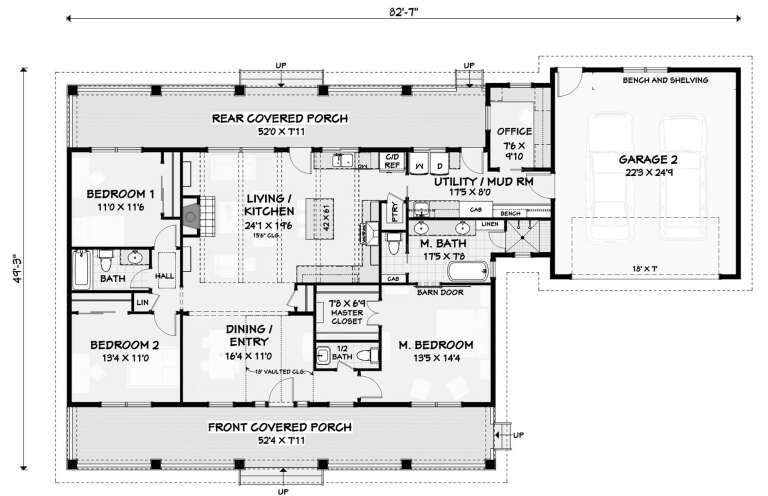 House Plan House Plan #18896 Drawing 1