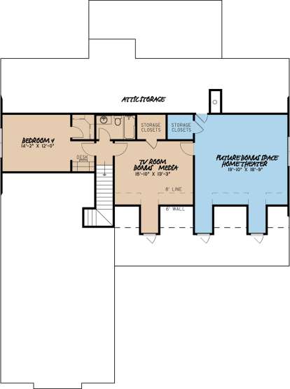 Floorplan 2 for House Plan #8318-00064
