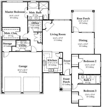 Main Level for House Plan #7516-00006