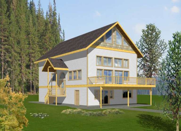 House Plan House Plan #1890 Rear Elevation