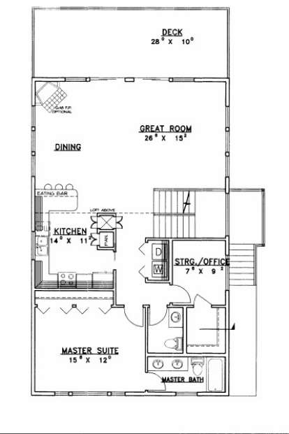 Second Floor for House Plan #039-00481