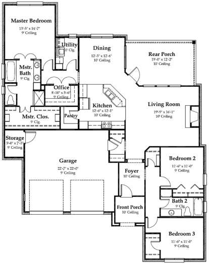 Main Level for House Plan #7516-00008