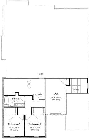 Second Floor for House Plan #7516-00009