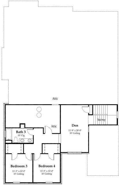 Second Floor for House Plan #7516-00009