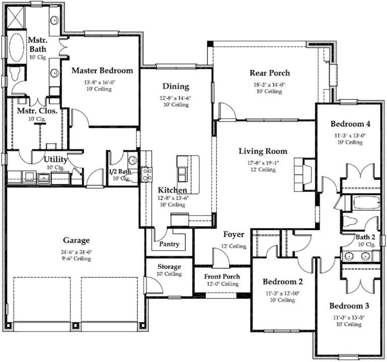 House Plan House Plan #18903 Drawing 1