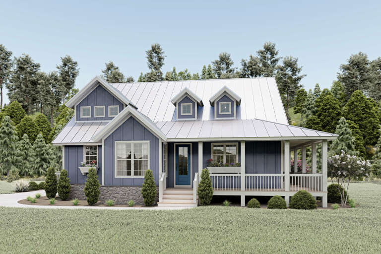 House Plan House Plan #18904 Angled Front Elevation