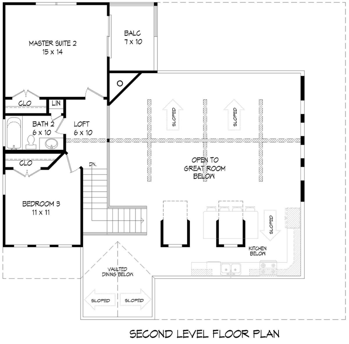Second Floor for House Plan #940-00072