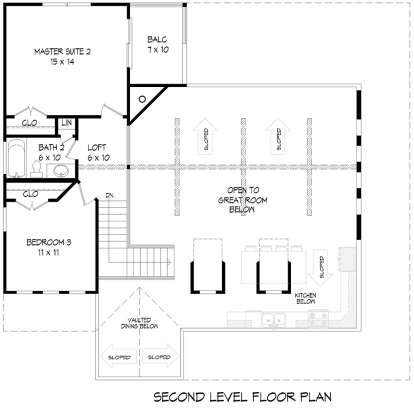 Second Floor for House Plan #940-00072