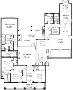 Main Level for House Plan #7516-00012