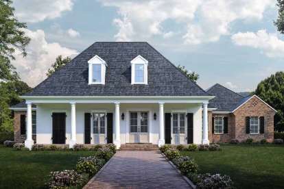 French Country House Plan #7516-00013 Elevation Photo