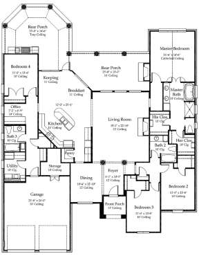 Main Level for House Plan #7516-00014