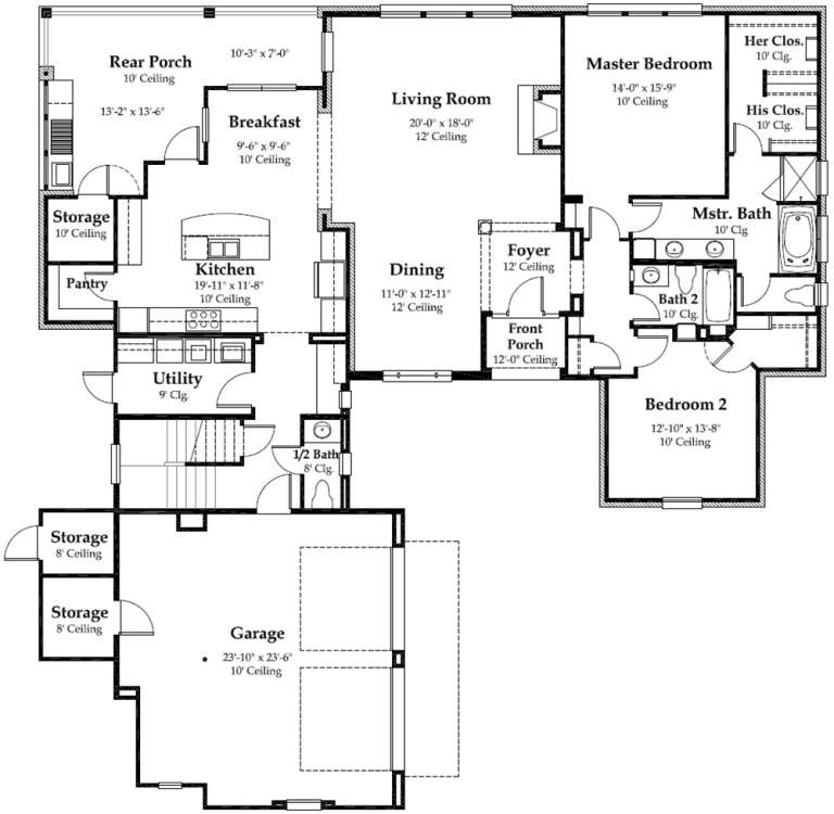 House Plan House Plan #18908 Drawing 1