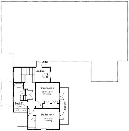 Second Floor for House Plan #7516-00015