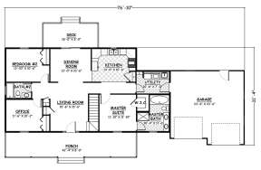 Floorplan 1 for House Plan #526-00053