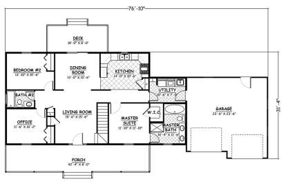 Floorplan 1 for House Plan #526-00053