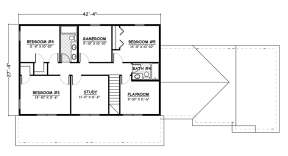 Floorplan 2 for House Plan #526-00053