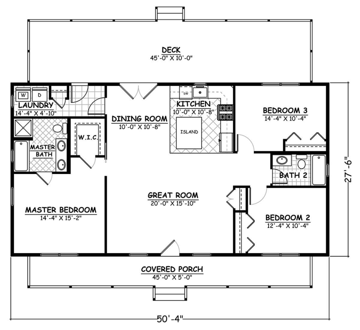 Floorplan 1 for House Plan #526-00057