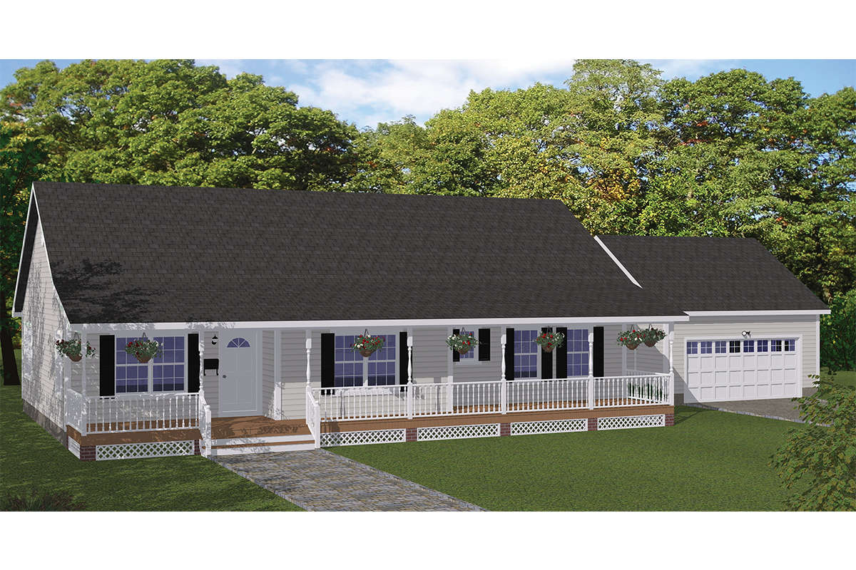 Country House Plan #526-00062 Elevation Photo