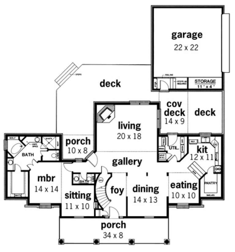 House Plan House Plan #1892 Drawing 1