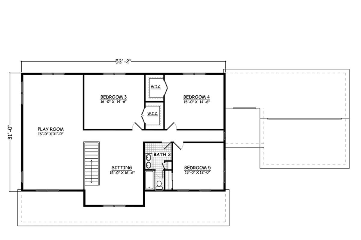 Floorplan 2 for House Plan #526-00063
