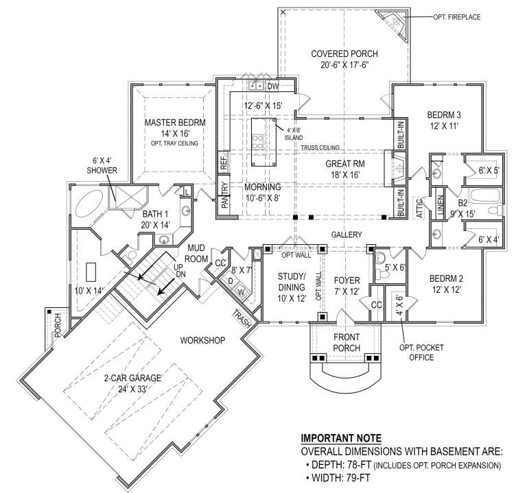 House Plan House Plan #18922 Drawing 1