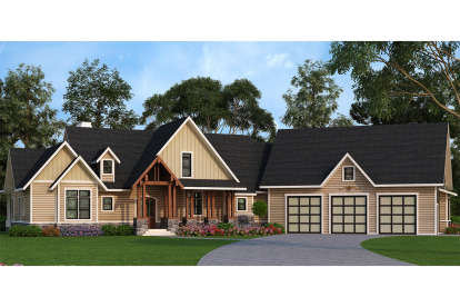 Craftsman House Plan #4195-00020 Elevation Photo