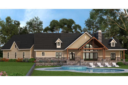 Craftsman House Plan #4195-00020 Elevation Photo