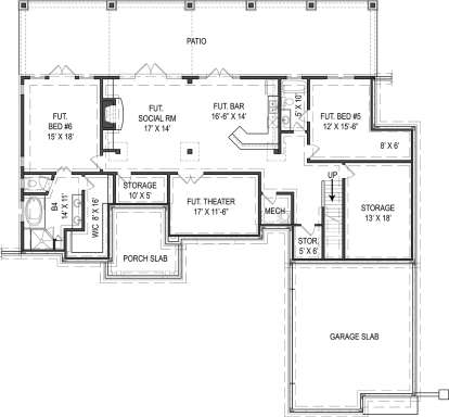 Basement  for House Plan #4195-00021