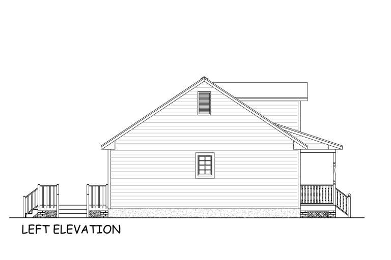 Ranch House Plan #526-00064 Elevation Photo