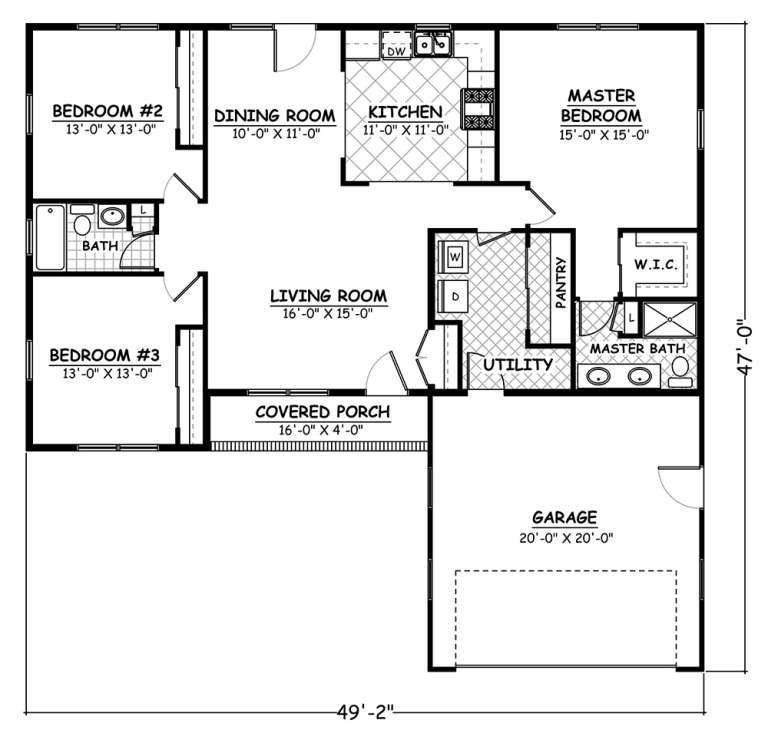 House Plan House Plan #18927 Drawing 1