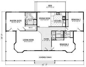 Floorplan 1 for House Plan #526-00066