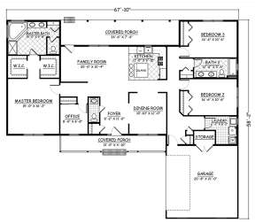 Floorplan 1 for House Plan #526-00067