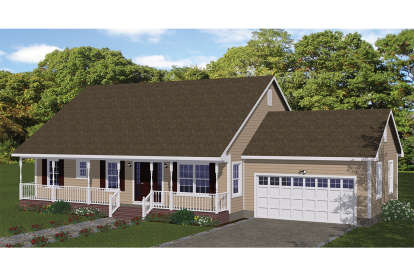 Ranch House Plan #526-00068 Elevation Photo