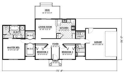 Floorplan1 for House Plan #526-00070