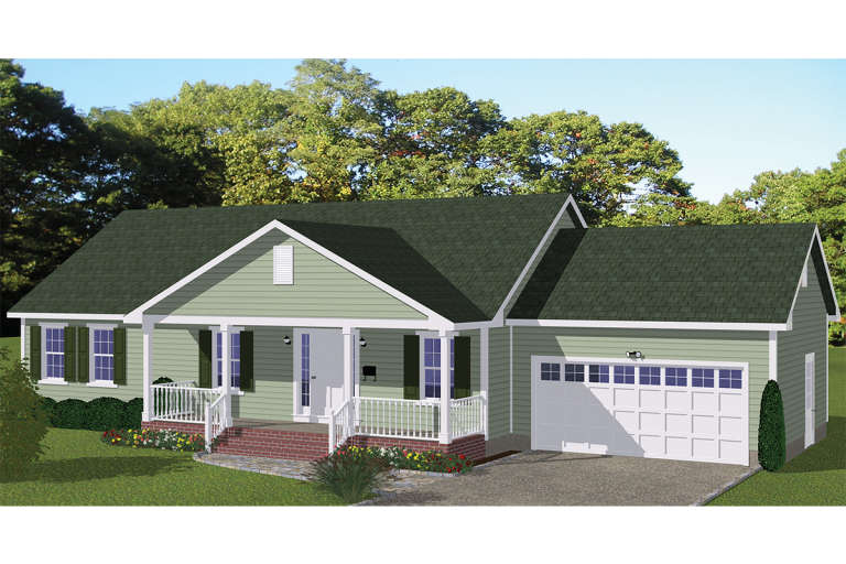 Country House Plan #526-00071 Elevation Photo
