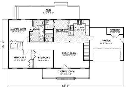 Floorplan 2 for House Plan #526-00071