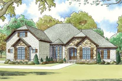 European House Plan #8318-00066 Elevation Photo