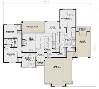 Main Floor for House Plan #8318-00067