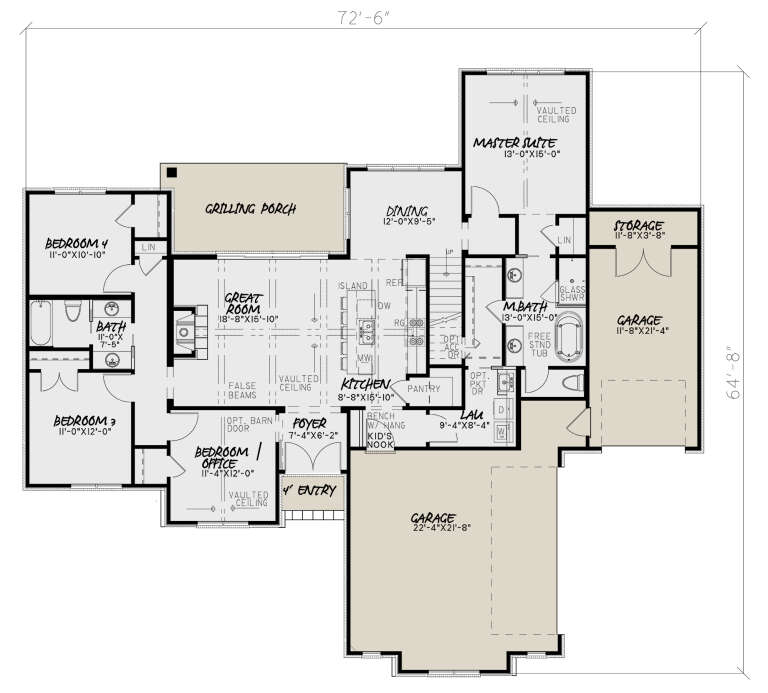 House Plan House Plan #18940 Drawing 1