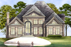 Luxury House Plan #4195-00023 Elevation Photo