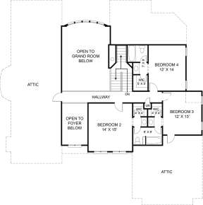 Second Floor for House Plan #4195-00023