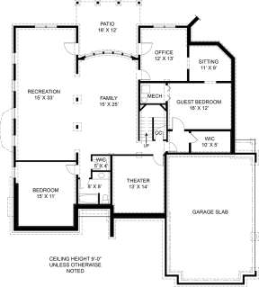Basement for House Plan #4195-00023