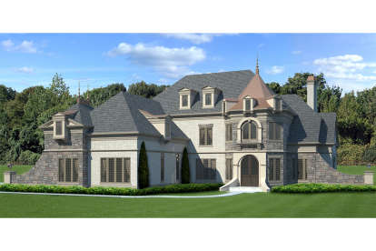 Luxury House Plan #4195-00024 Elevation Photo