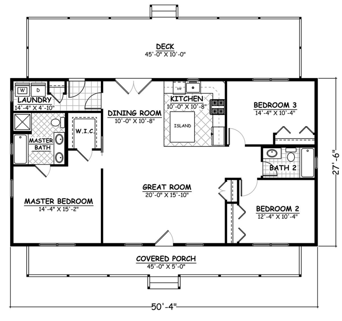 Floorplan 1 for House Plan #526-00077