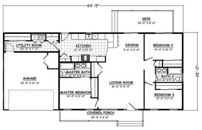 Floorplan1 for House Plan #526-00078