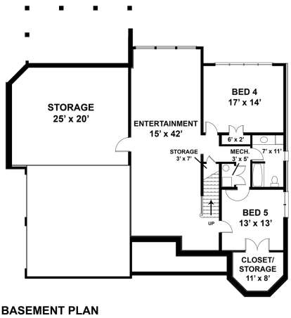 Basement  for House Plan #4195-00026