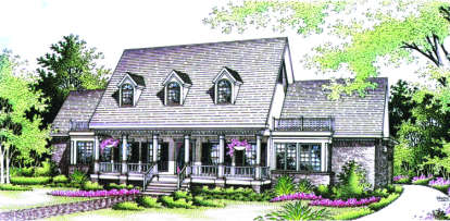 Traditional House Plan #048-00149 Elevation Photo