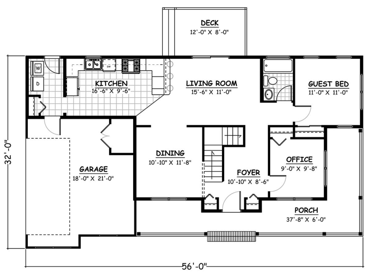 Floorplan 1 for House Plan #526-00081